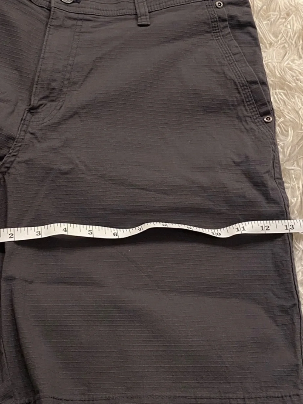 Weatherproof Vintage Gray Stretch Travel Shorts Men’s Size 36 Casual Comfort